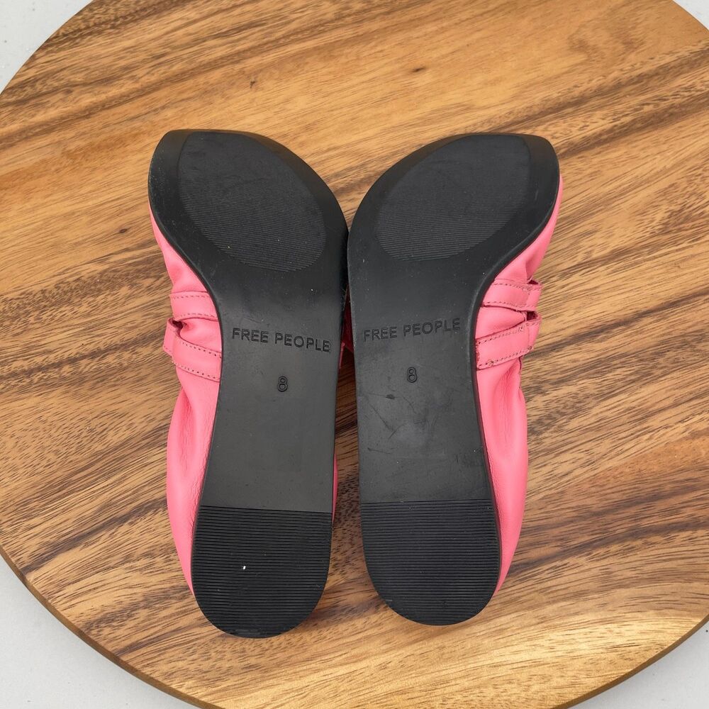 Free People Gemini Ballet Flats Womens Size 8 Pink Casual Comfort Slip On Shoes - Picture 7 of 9